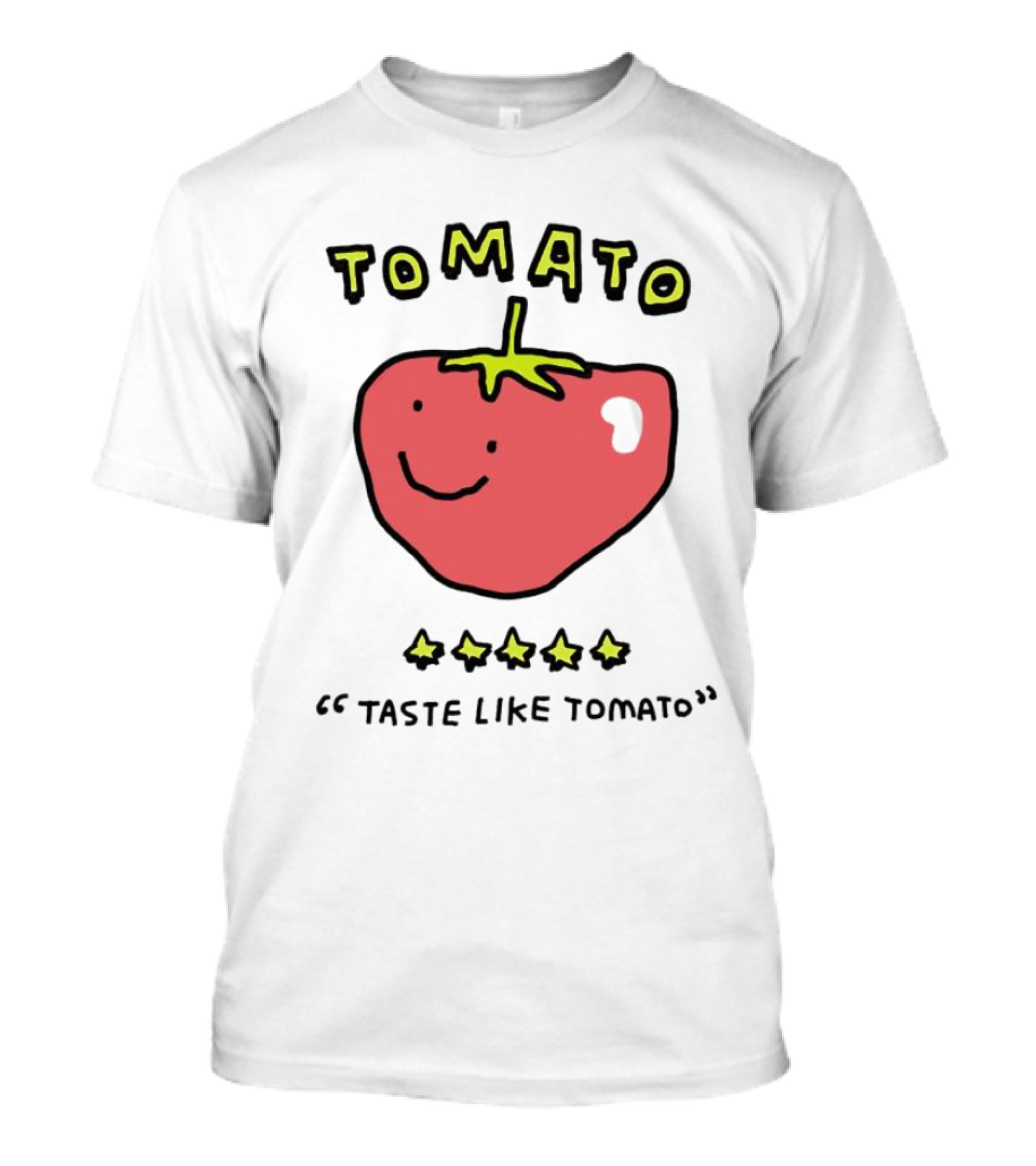 TOMATO Taste Like Tomato Five-Star Smiling Tomato Face T-Shirt