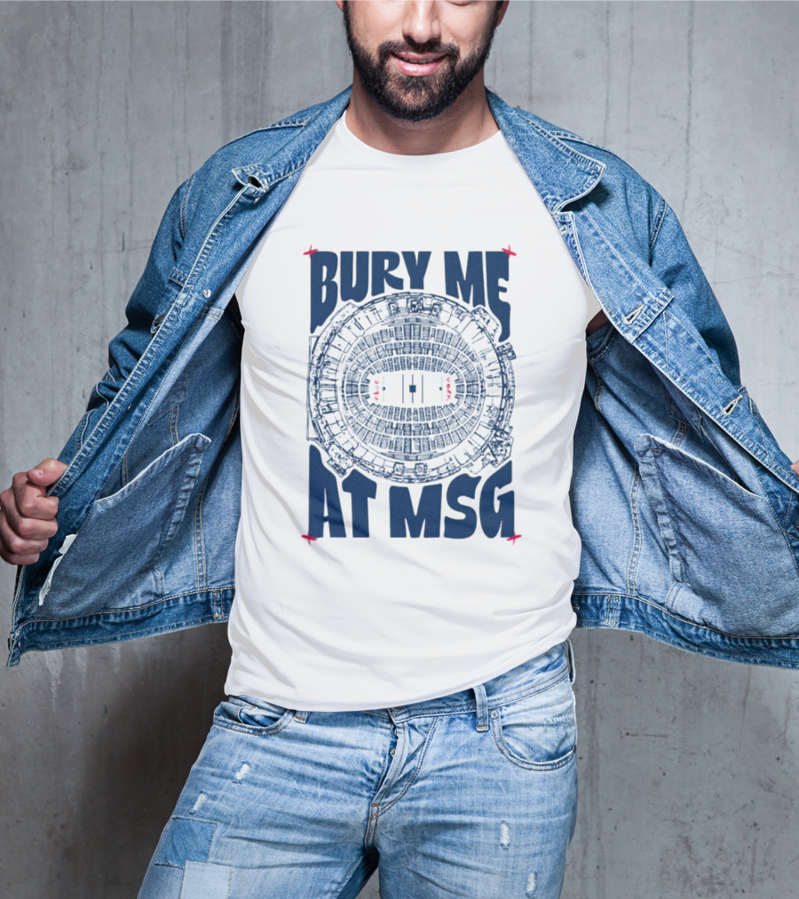 Bury Me At MSG Stadium Blueprint T-Shirt