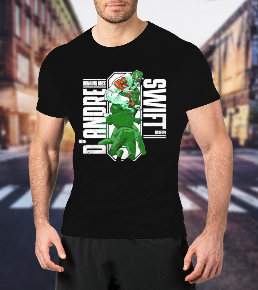 D’Andre Swift NFLPA Philadelphia Running Back Hurdle T-Shirt