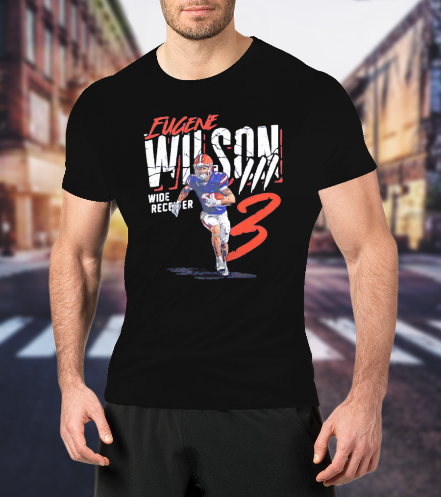 Eugene Wilson Wide Receiver 3 Football Player T-Shirt
