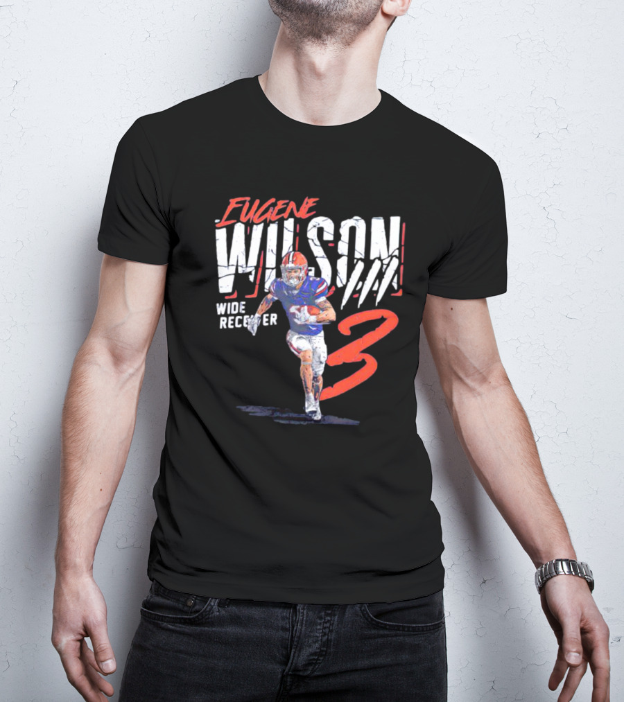 Eugene Wilson Wide Receiver 3 Football Player T-Shirt