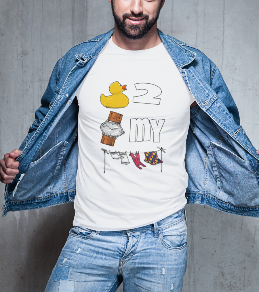 Rubber Duck Socks 2 My Clothesline Butterfly T-Shirt