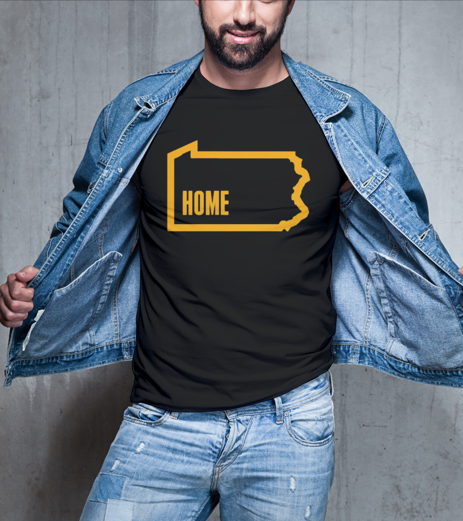 Home Pittsburgh Pennsylvania Map Outline T-Shirt