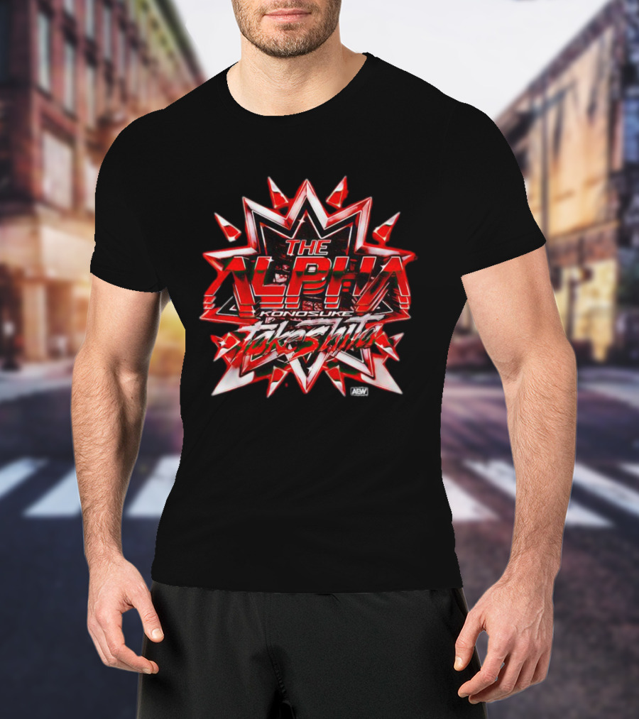 The Alpha Konosuke Takeshita AEW Starburst T-Shirt