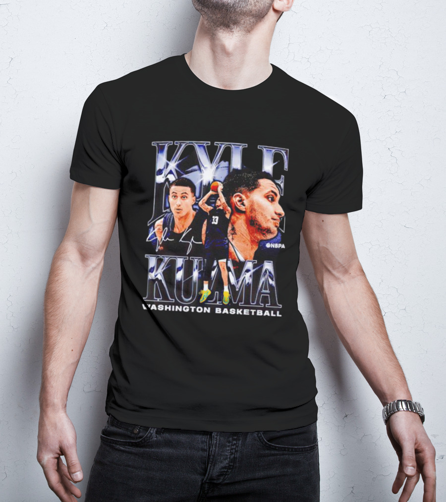 Kyle Kuzma NBPA Washington Basketball Collage Signature T-Shirt