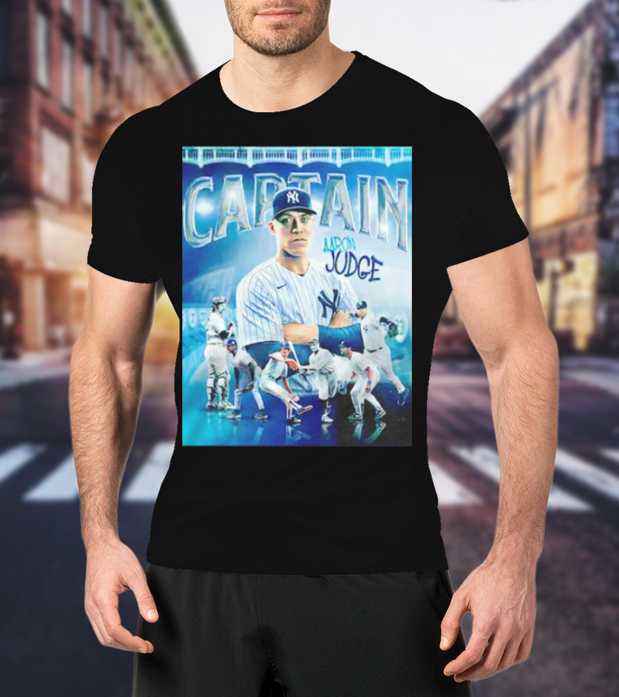 Aaron Judge New York Yankees Captain Baseball T-Shirt