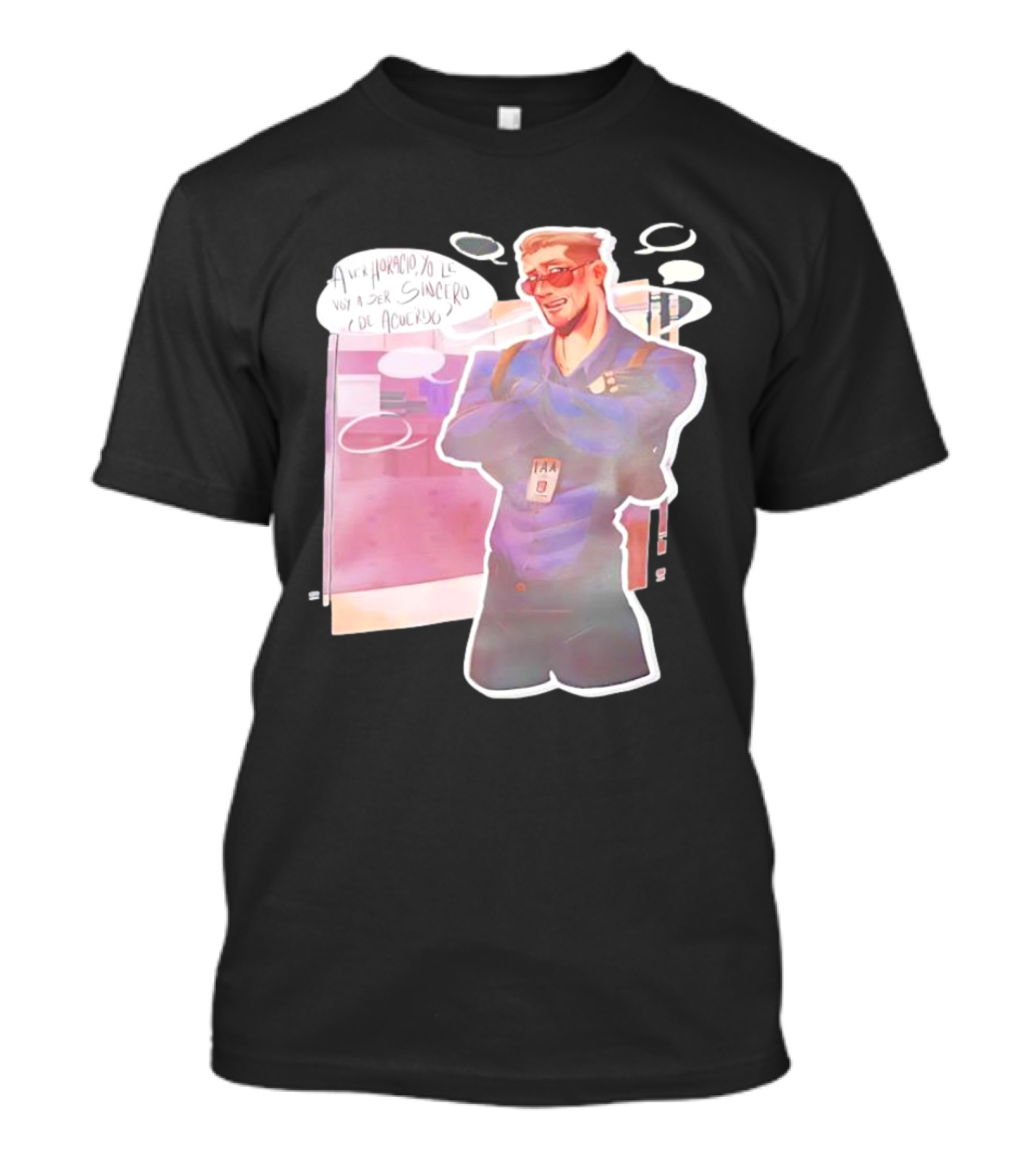 Aver Horacio Yo Le Voy A Ser Sincero De Acuerdo Cool Sunglasses Confident Pose T-Shirt