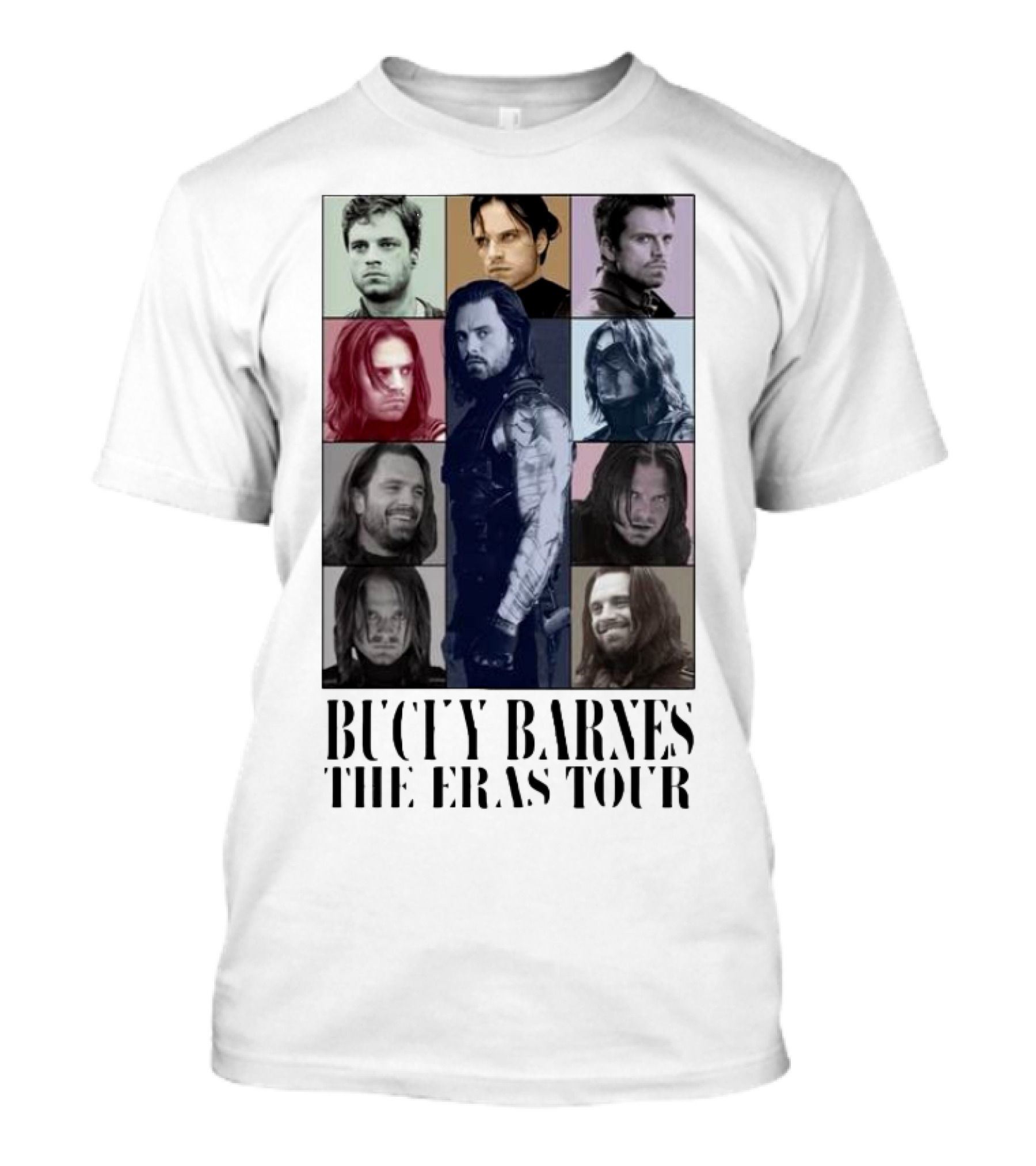 Bucky Barnes The Eras Tour Portrait Collage Series T-Shirt