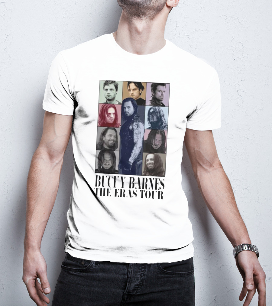 Bucky Barnes The Eras Tour Portrait Collage Series T-Shirt