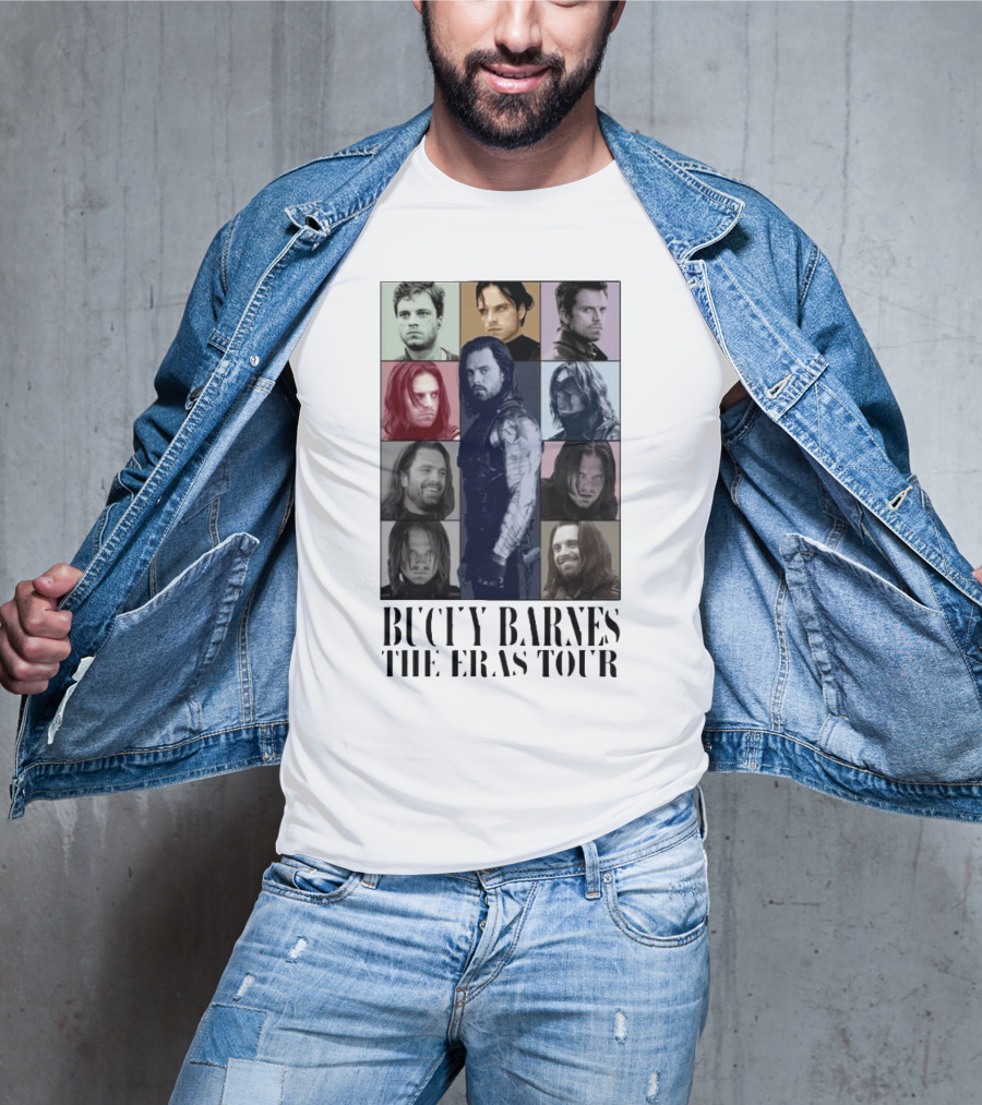 Bucky Barnes The Eras Tour Portrait Collage Series T-Shirt