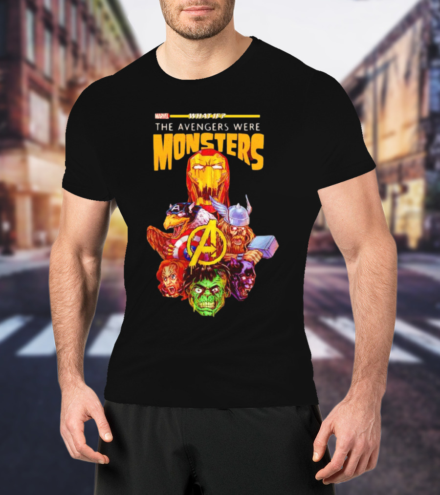 Marvel What If The Avengers Were Monsters Iron Man Captain America Thor Hulk T-Shirt
