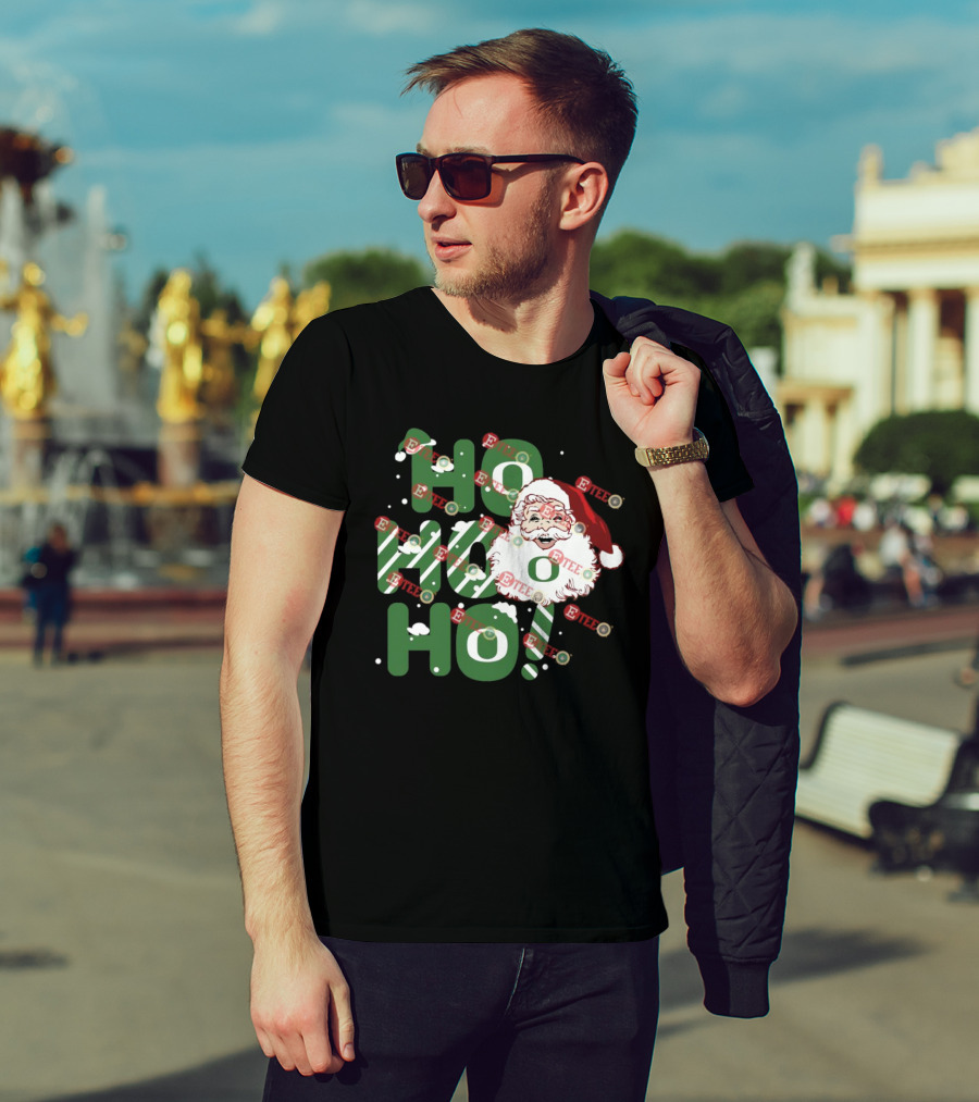 Ho Ho Ho Santa Claus Christmas Oregon Ducks T-Shirt