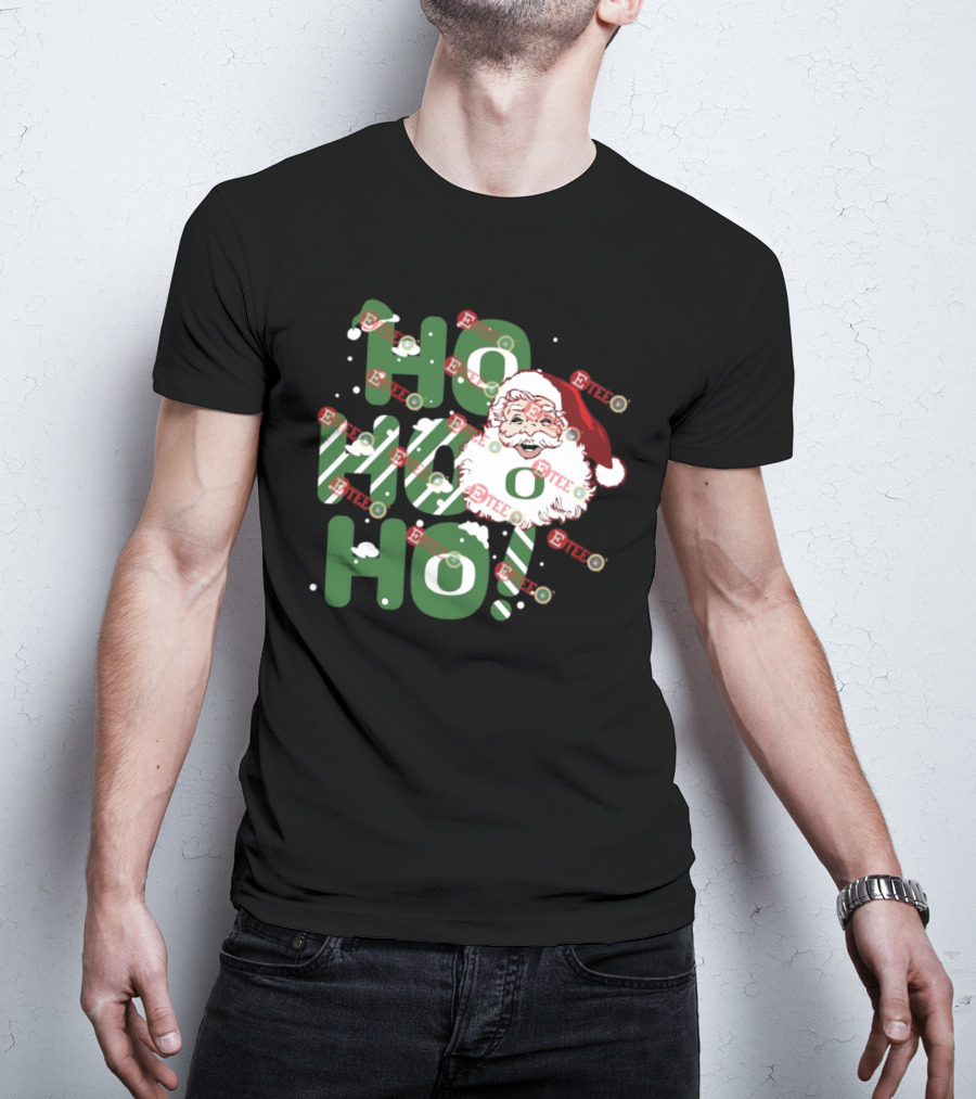 Ho Ho Ho Santa Claus Christmas Oregon Ducks T-Shirt