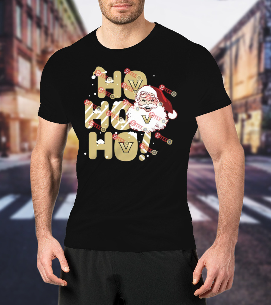 Ho Ho Ho Vanderbilt Commodores Santa Claus Christmas T-Shirt