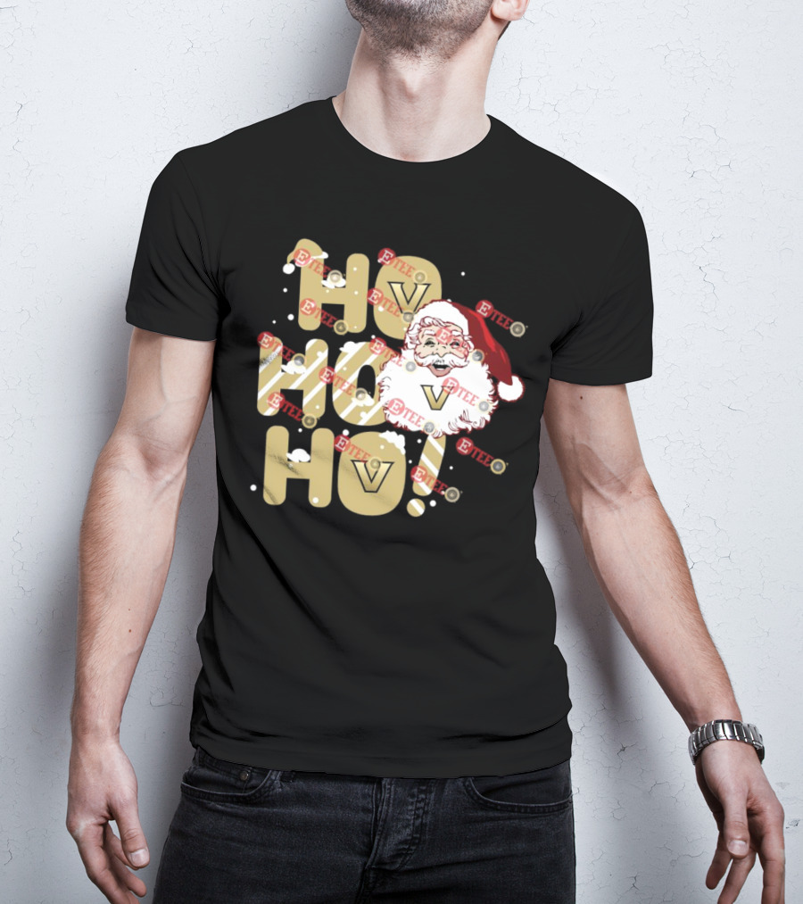 Ho Ho Ho Vanderbilt Commodores Santa Claus Christmas T-Shirt