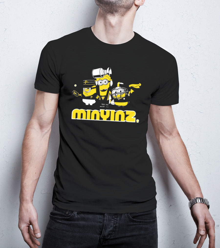 Minyinz Minions Pittsburgh Pirates Football And Baseball T-Shirt