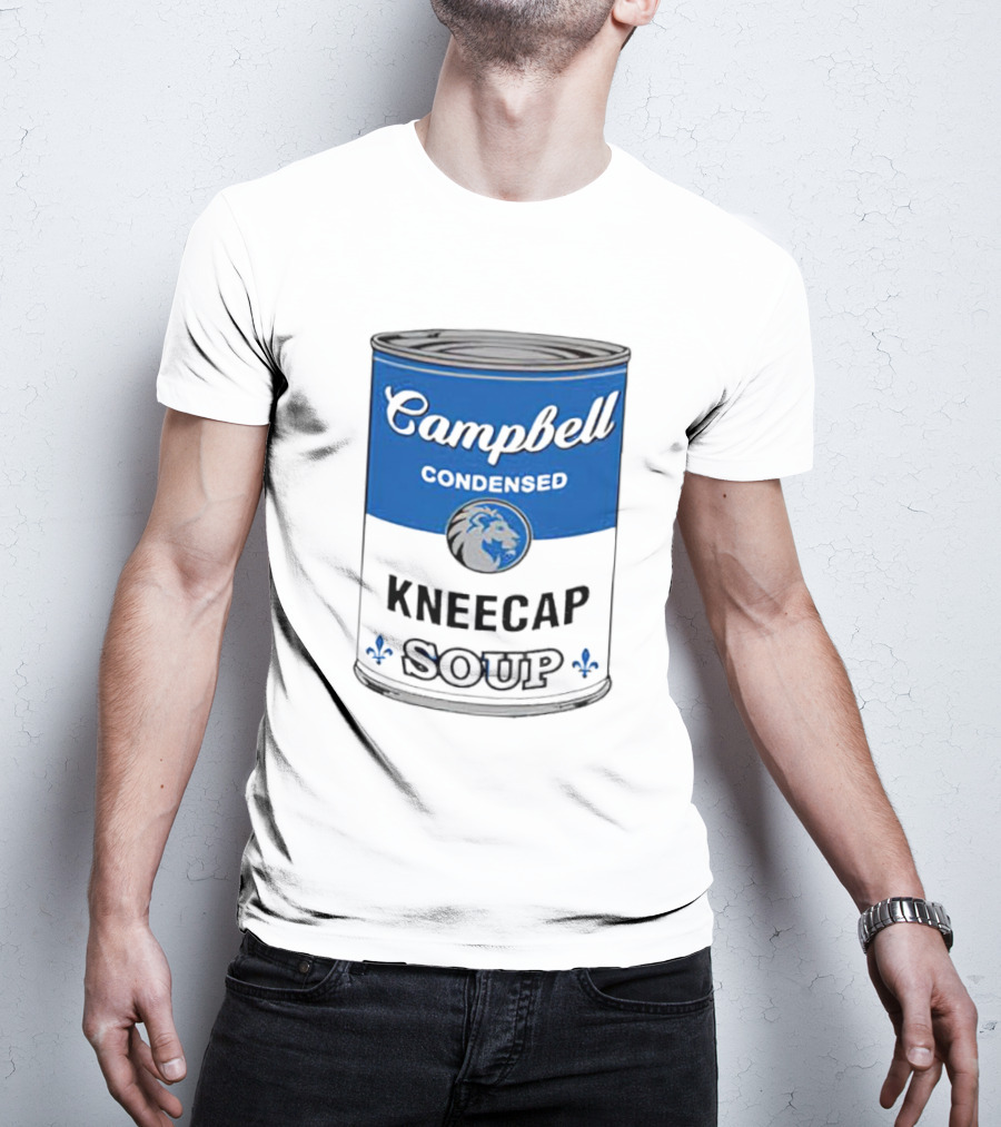 Campbell Condensed Kneecap Soup Lions Fan T-Shirt