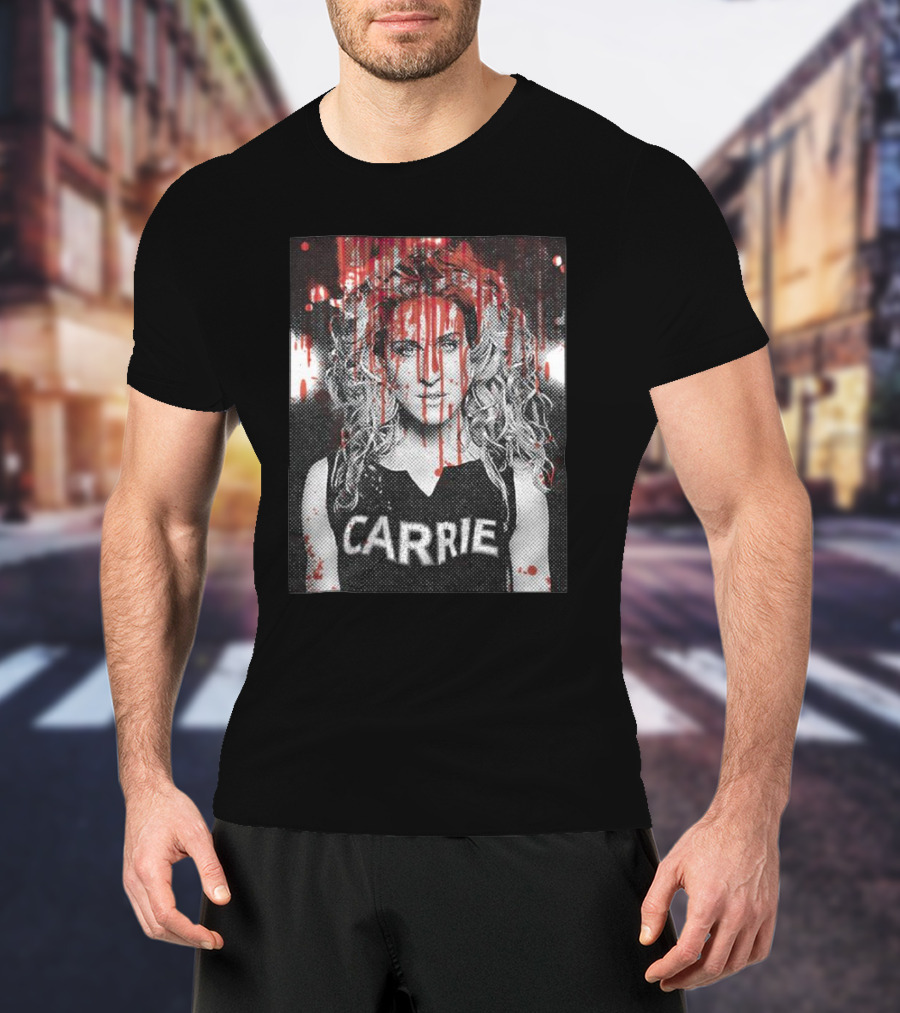 Carrie Horror Movie Blood Splatter T-Shirt