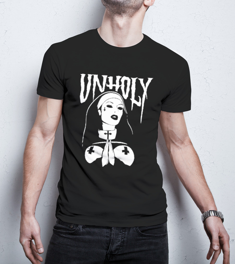 UNHOLY Nun Gothic Iconography T-Shirt