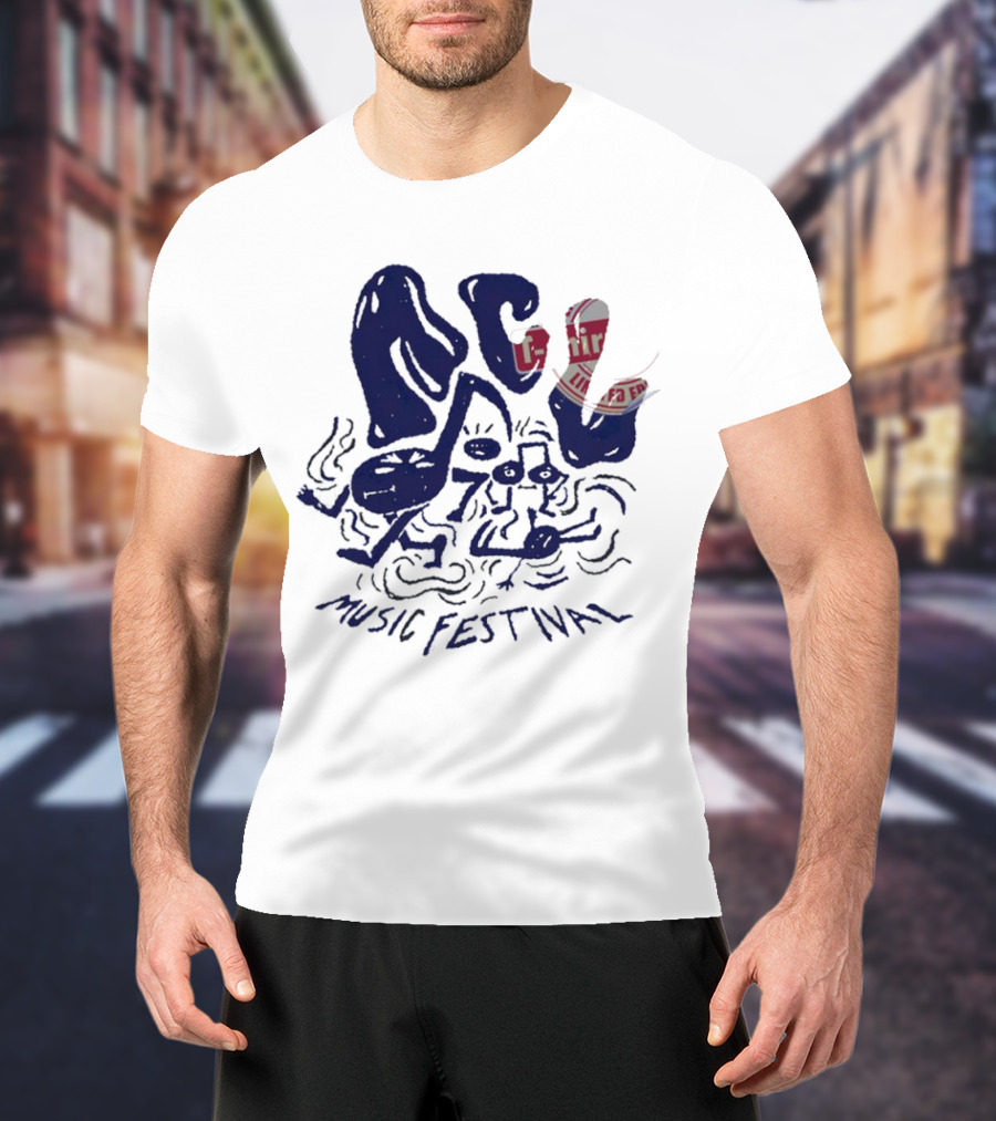 ACL Music Festival Flamingo Character Style Merch T-Shirt