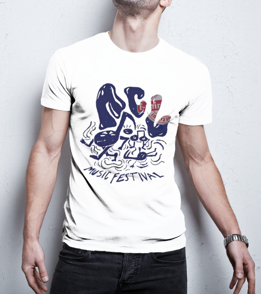 ACL Music Festival Flamingo Character Style Merch T-Shirt
