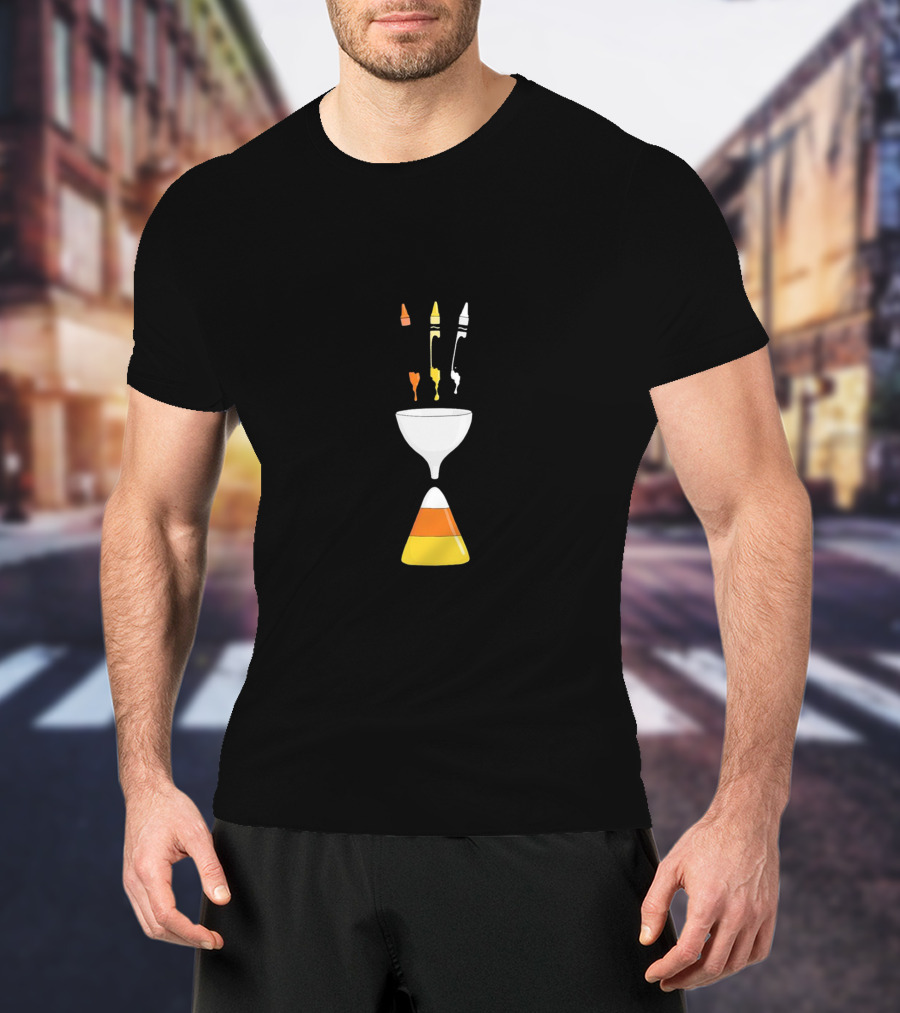 Crayondy Corn Candy Crayons And Candy Corn Fusion T-Shirt