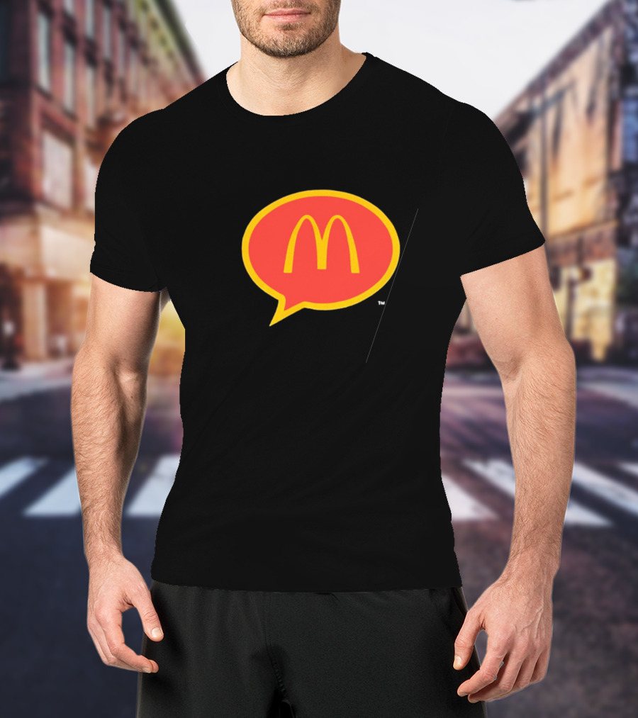 McDonald's 90s Logo In Retro Speech Bubble T-Shirt