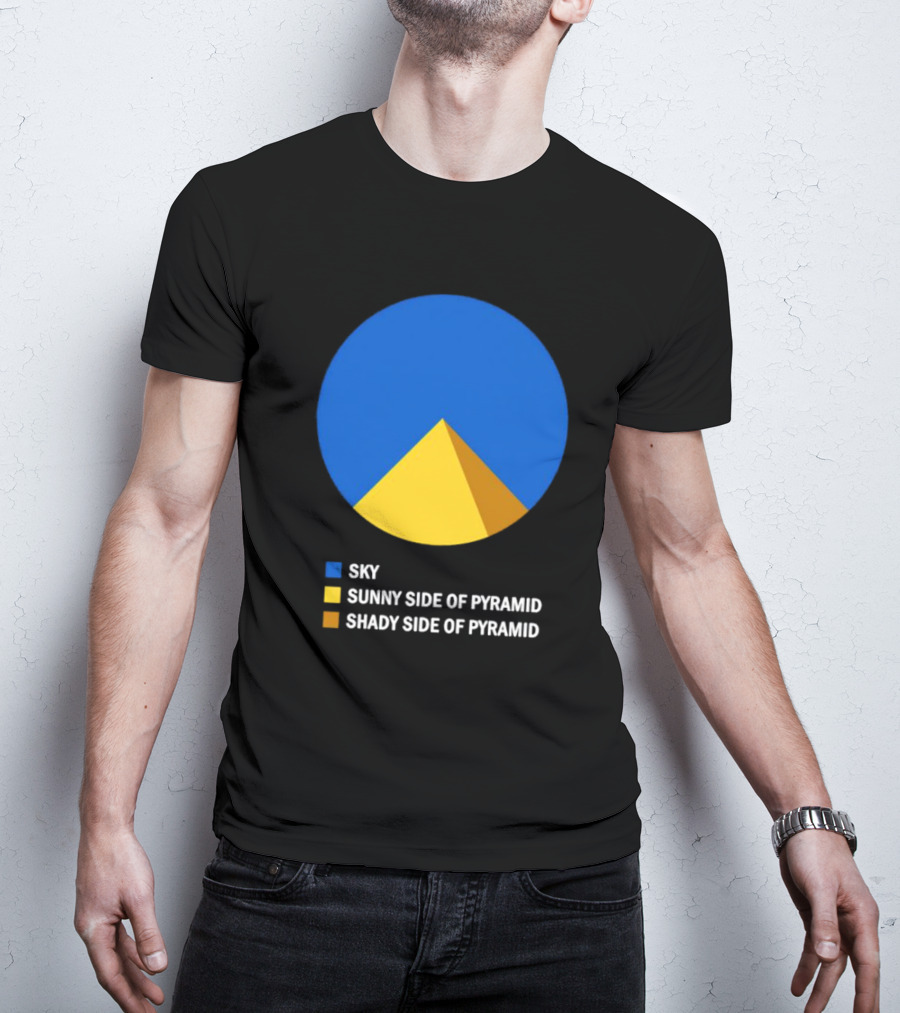 Sky Sunny Side Of Pyramid Shady Side Of Pyramid Chart Circle T-Shirt