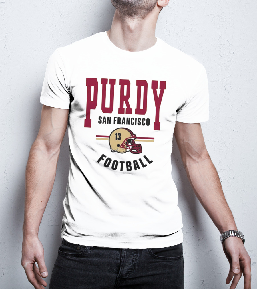Brock Purdy San Francisco Football Vintage Helmet T-Shirt