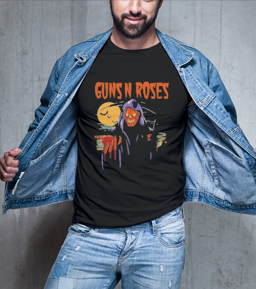 Guns N Roses Reaper Rose Halloween T-Shirt