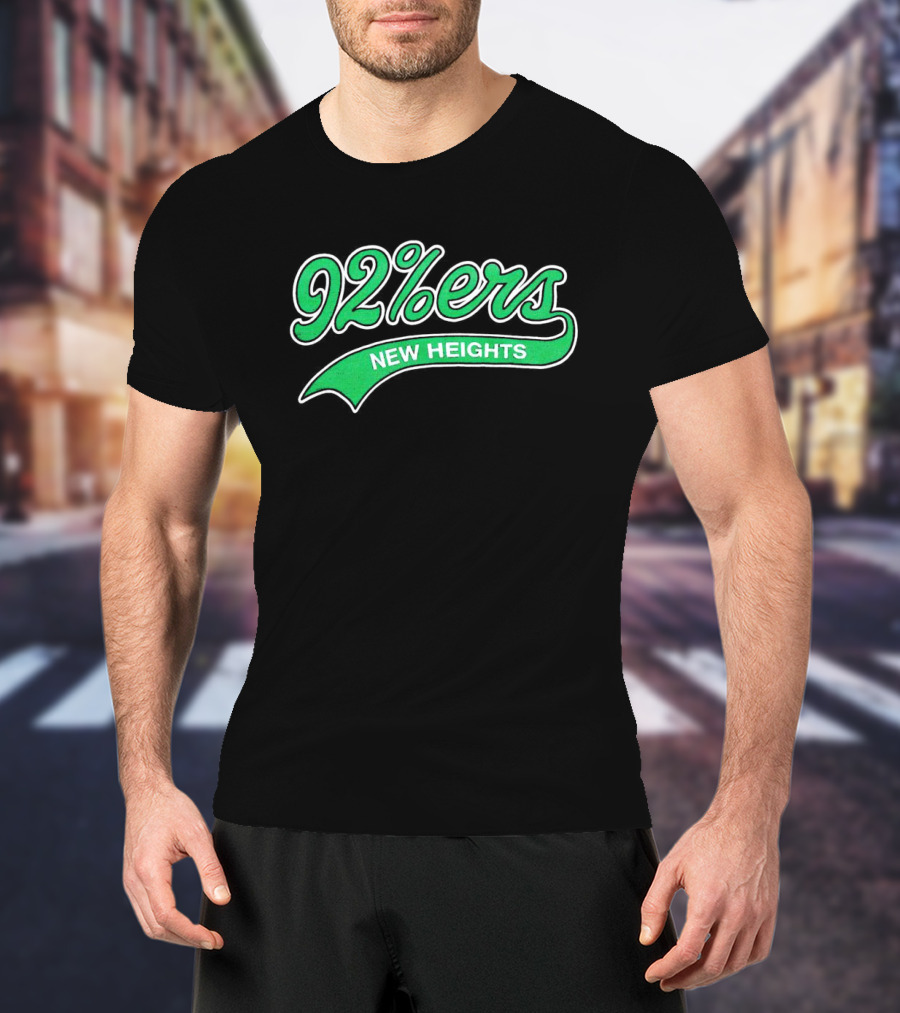 92%ers New Heights Philadelphia Green Script T-Shirt
