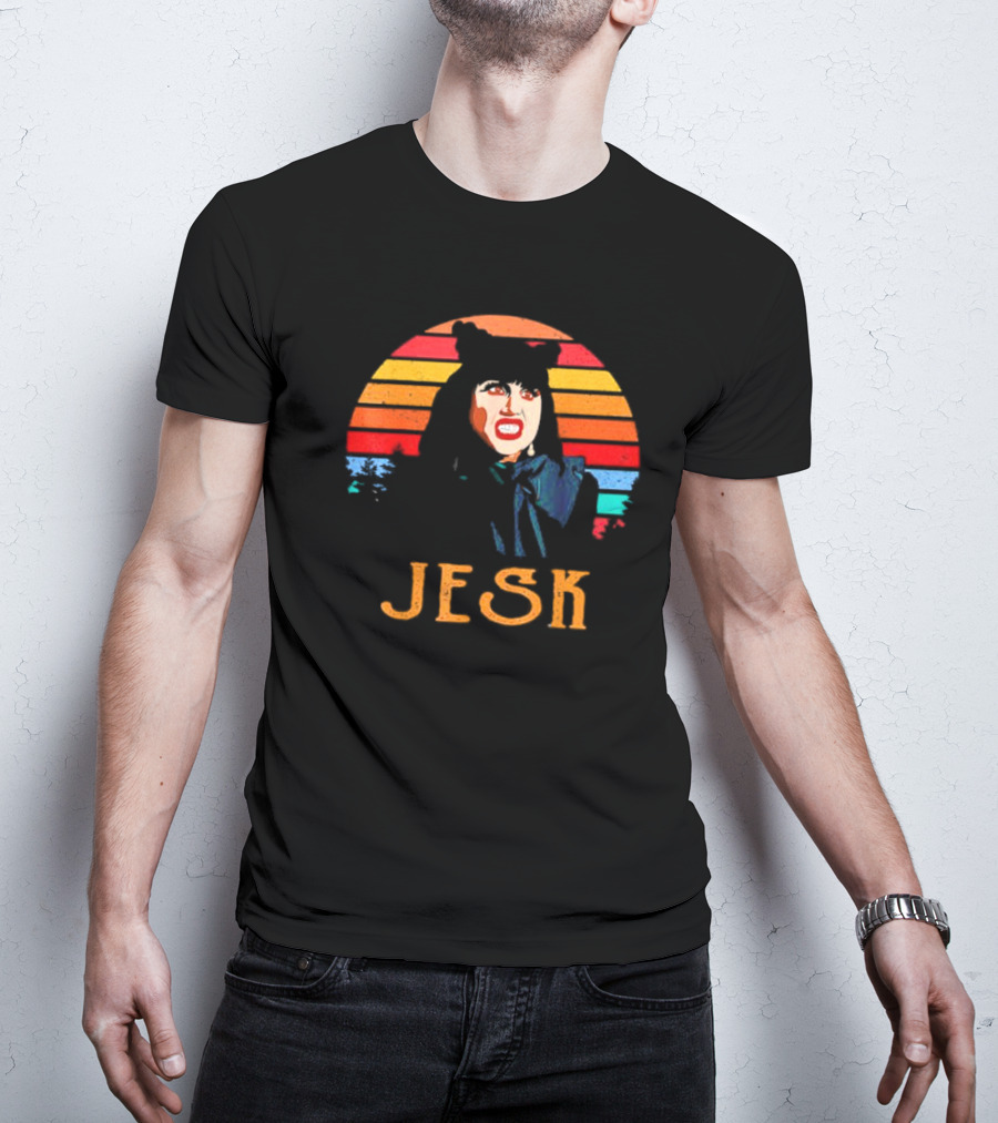 Nadja Natasia Demetriou Jesk What We Do In The Shadows Vintage Retro Stripes T-Shirt