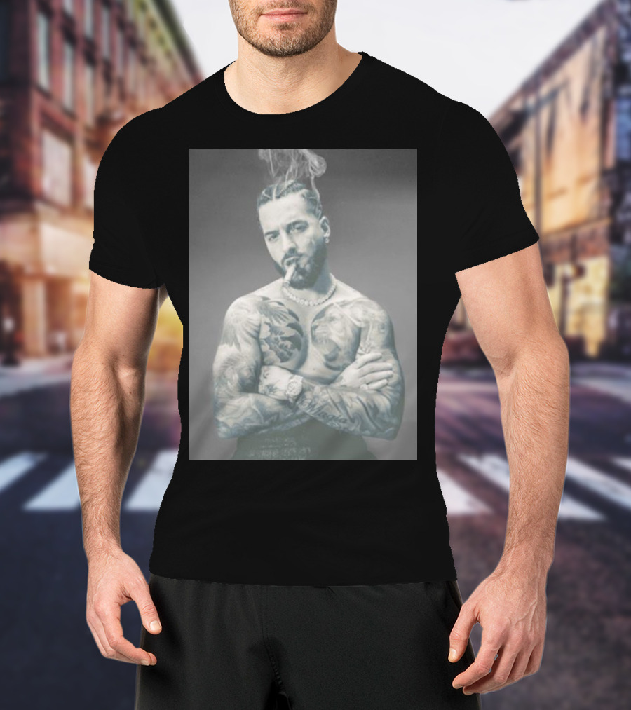 Maluma Don Juan Smoke Tattoo Tour T-Shirt