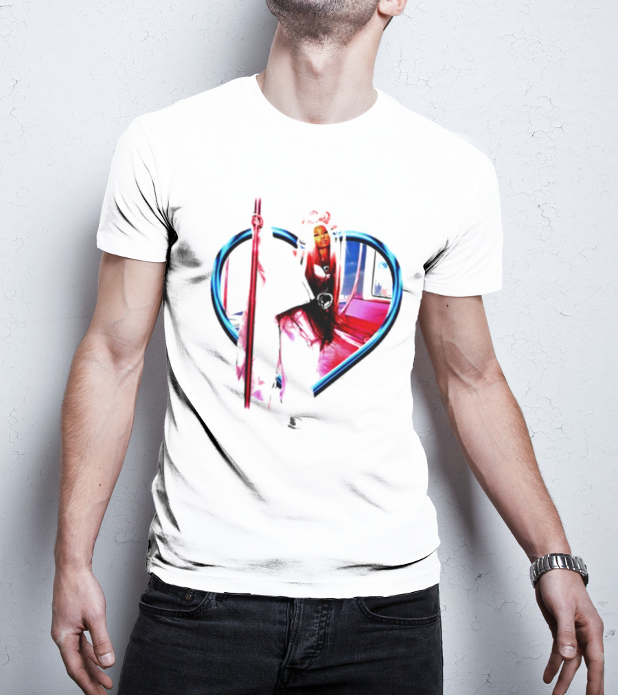 Nicki Heart Frame Neon T-Shirt