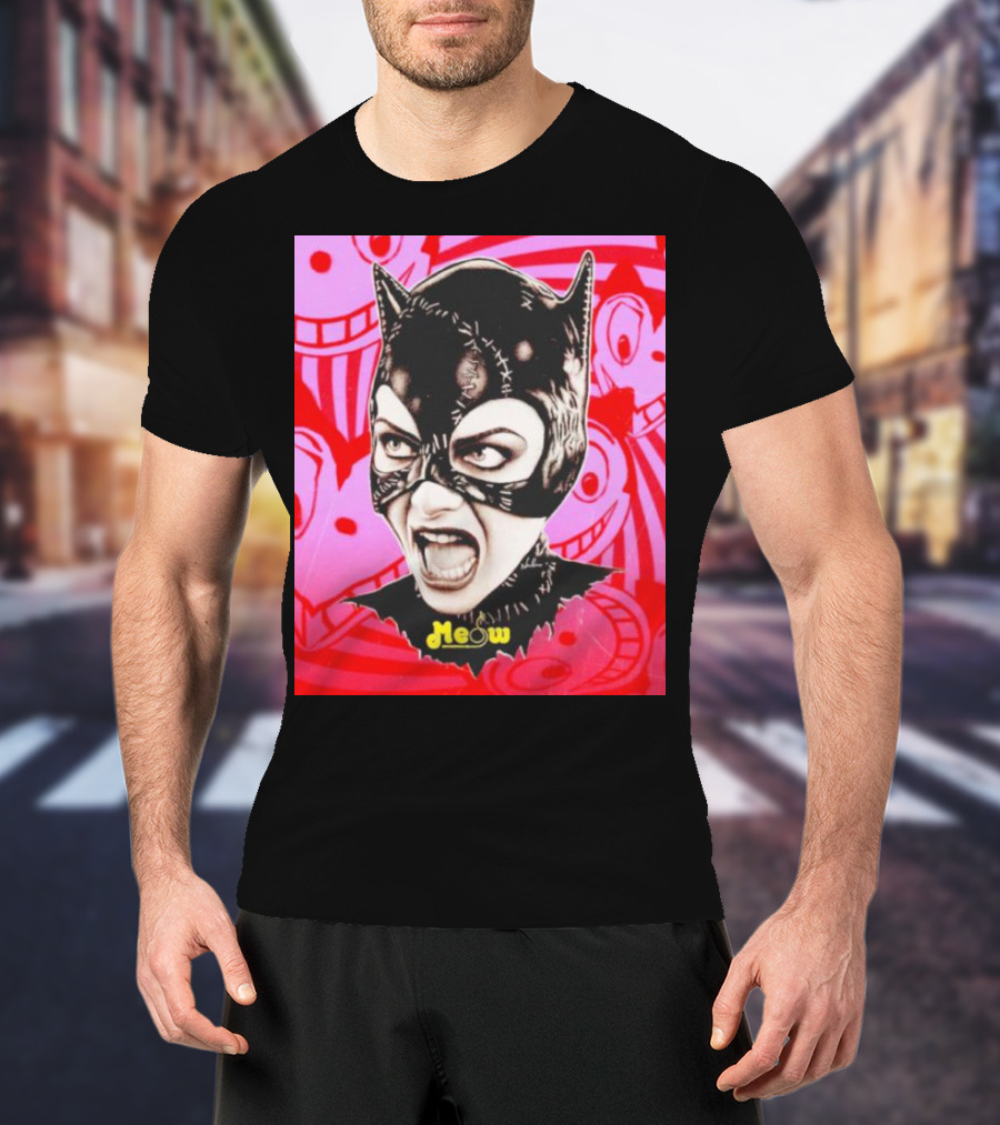 Selina Kyle Catwoman Meow Batman Returns Iconic T-Shirt