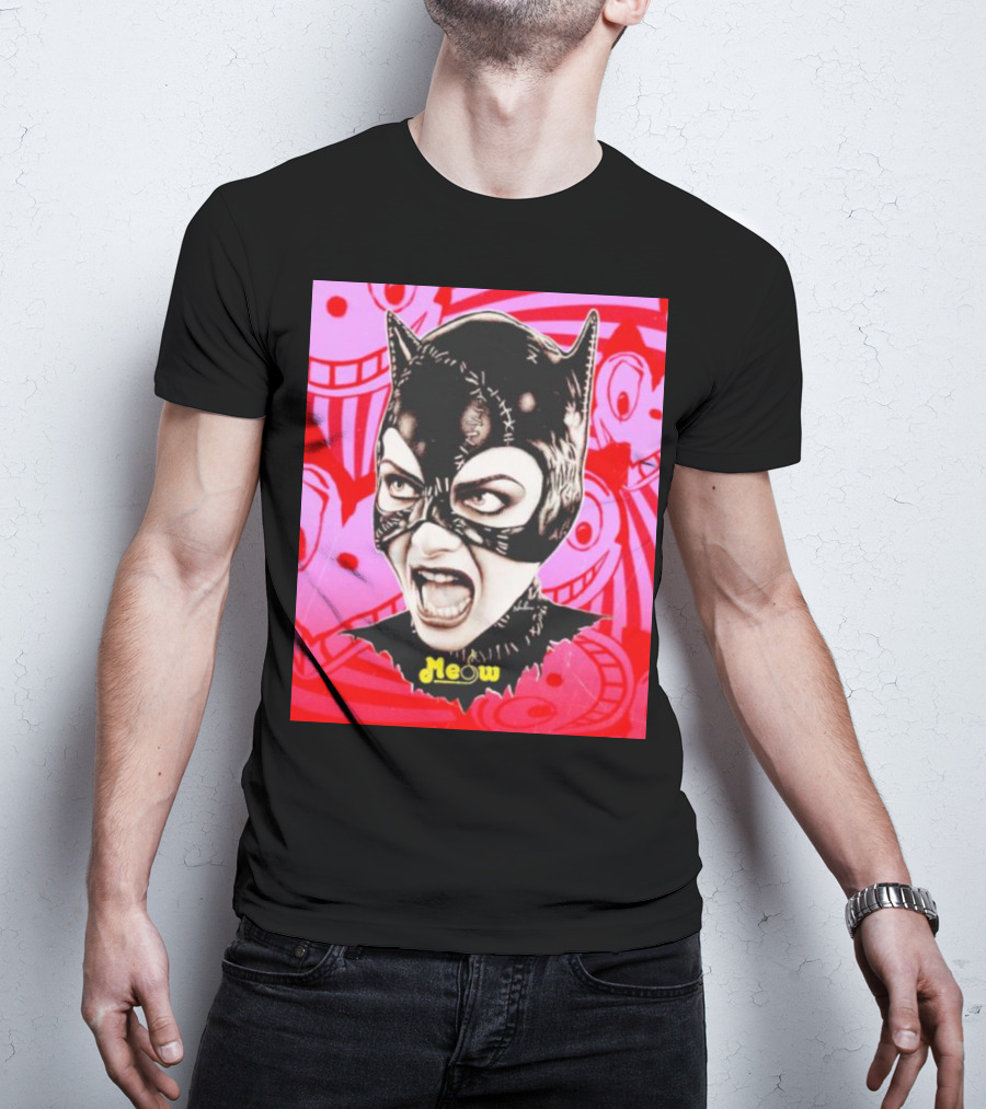 Selina Kyle Catwoman Meow Batman Returns Iconic T-Shirt