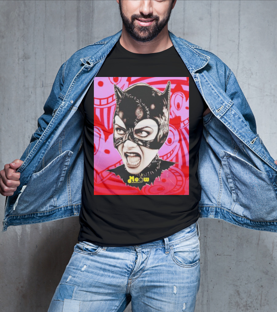 Selina Kyle Catwoman Meow Batman Returns Iconic T-Shirt