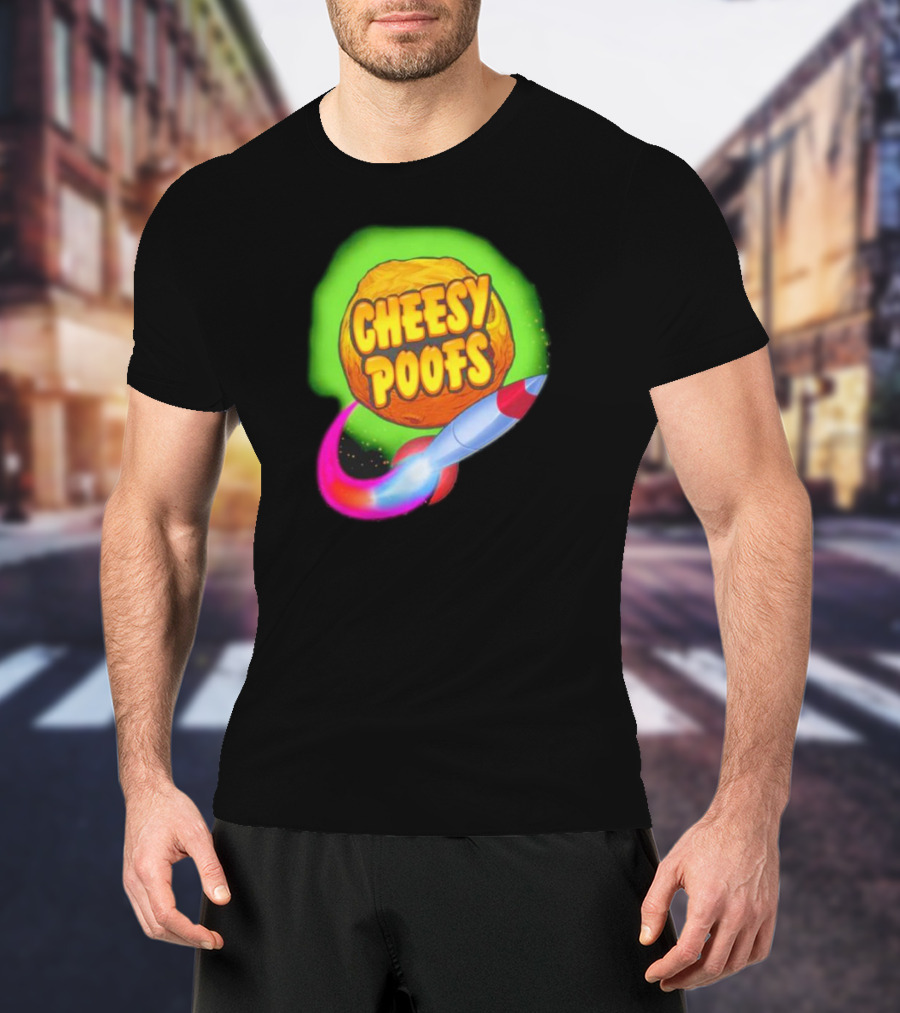 South Park Cheesy Poofs Snack With Rocket T-Shirt