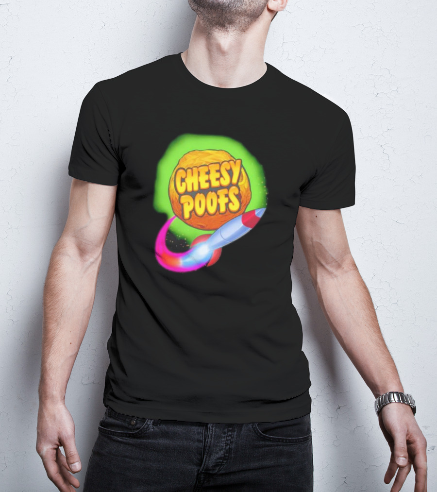 South Park Cheesy Poofs Snack With Rocket T-Shirt