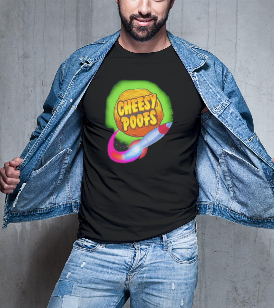 South Park Cheesy Poofs Snack With Rocket T-Shirt