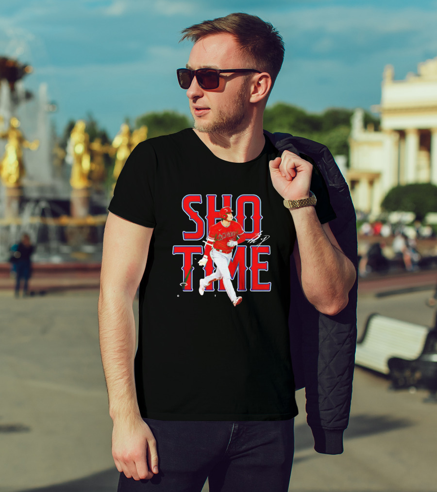 Los Angeles Angels Shohei Ohtani Show Time Bat Flip T-Shirt