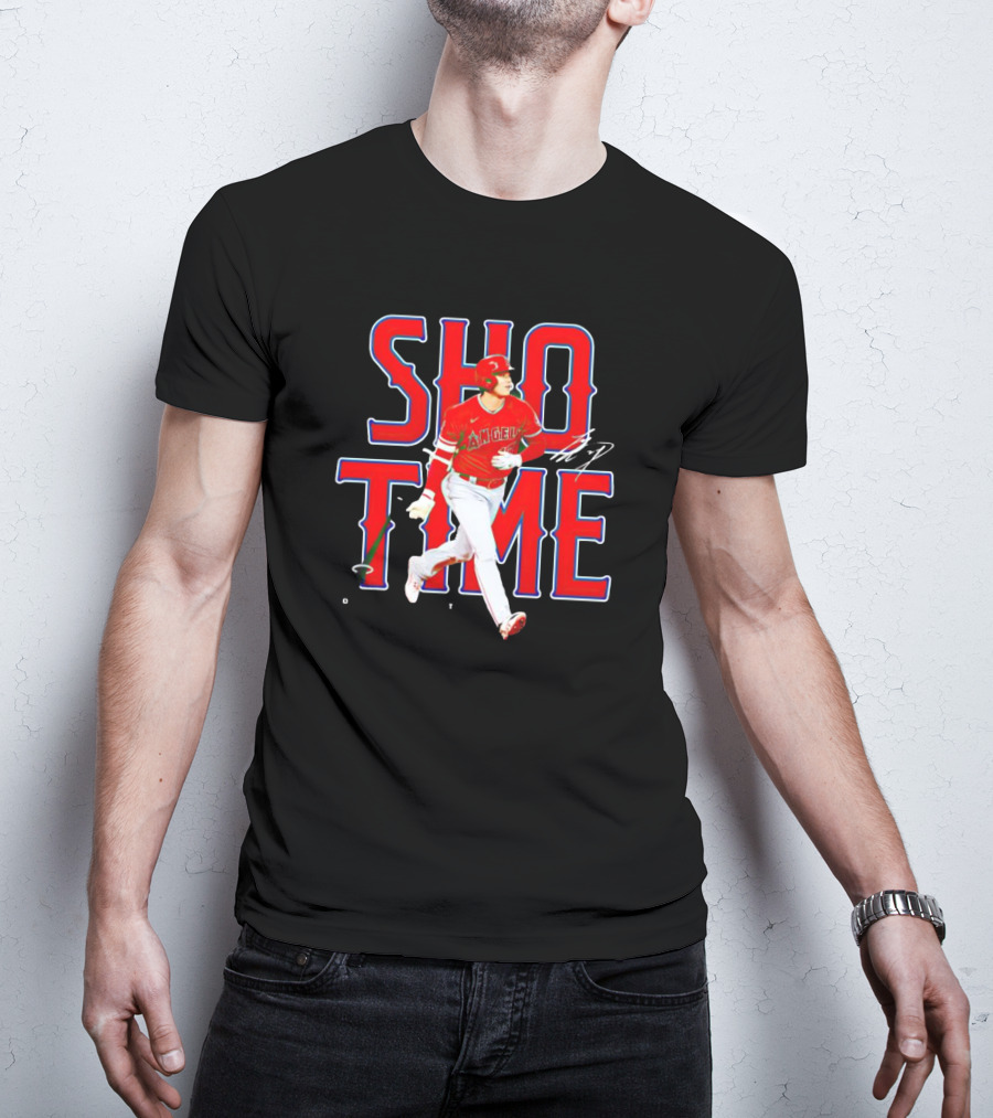 Los Angeles Angels Shohei Ohtani Show Time Bat Flip T-Shirt