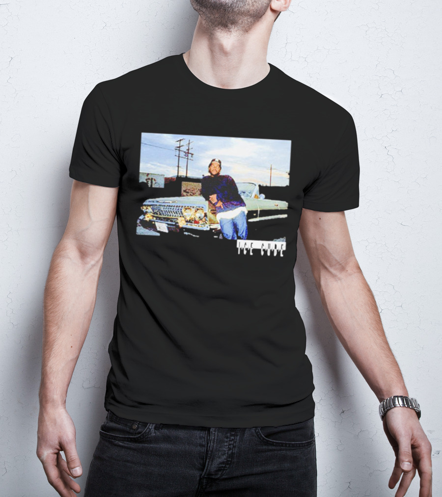 Ice Cube Leaning On Chevy Impala Lowrider T-Shirt