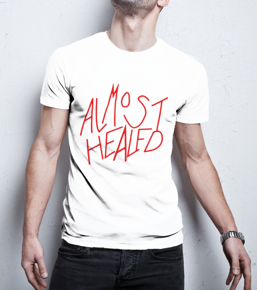 Lil Durk Almost Healed Red Stylized Text T-Shirt