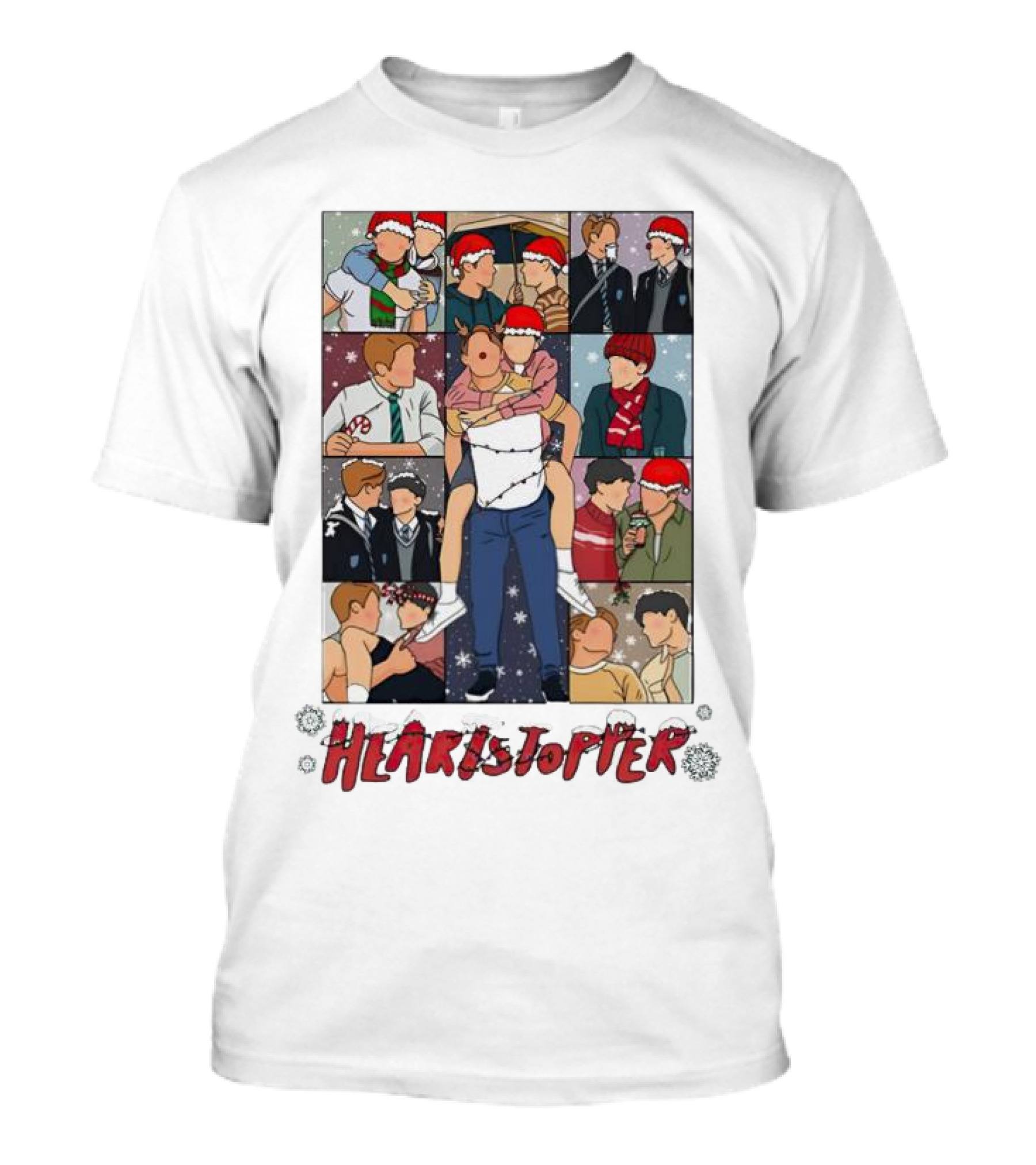 Nick And Charlie Heartstopper Christmas Scenes Eras Tour T-Shirt