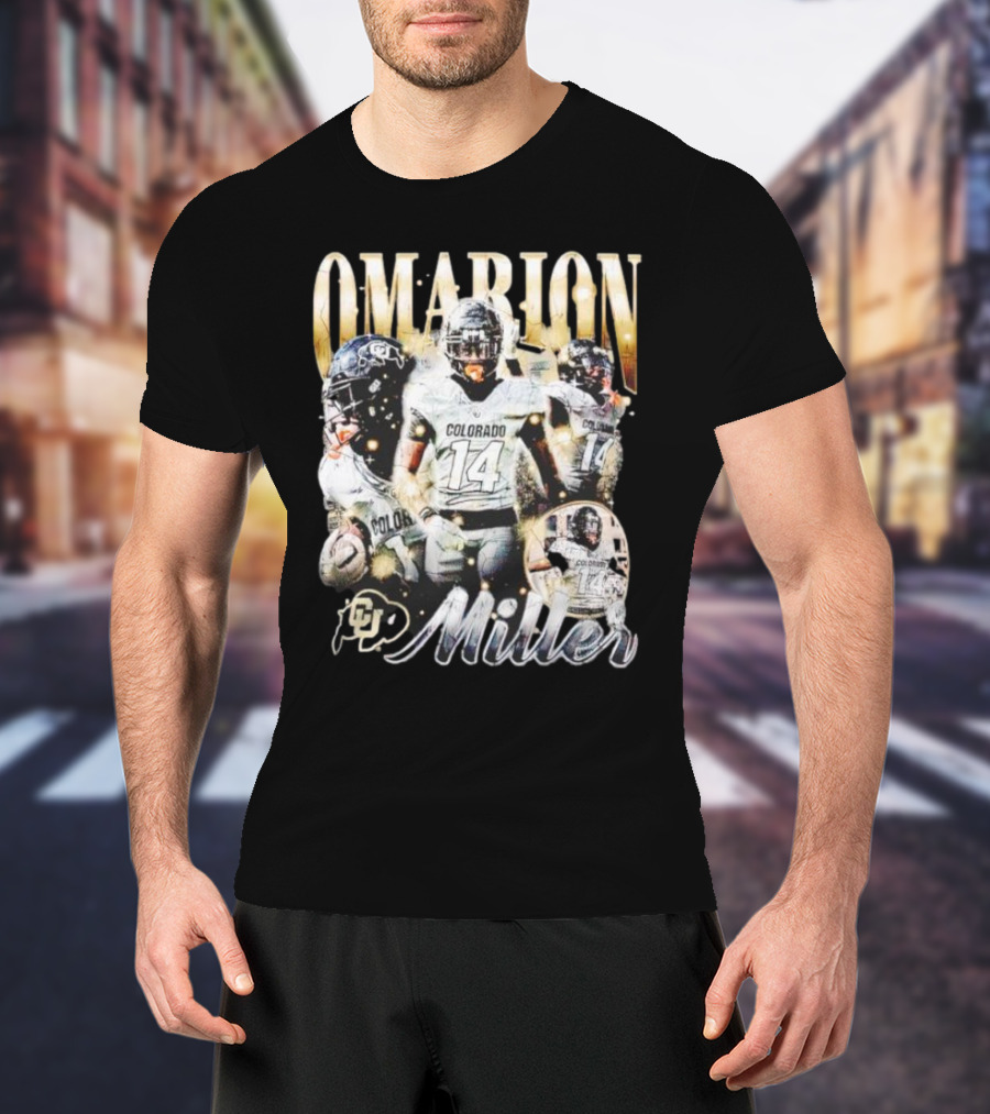 Omarion Miller Colorado Buffaloes Football Star #14 T-Shirt