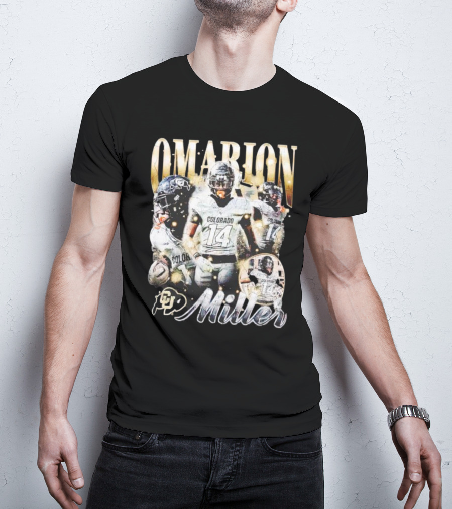 Omarion Miller Colorado Buffaloes Football Star #14 T-Shirt
