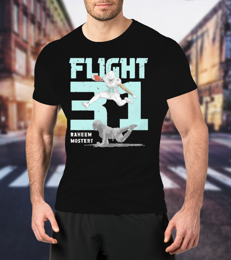 Raheem Mostert Flight 31 Miami Football T-Shirt