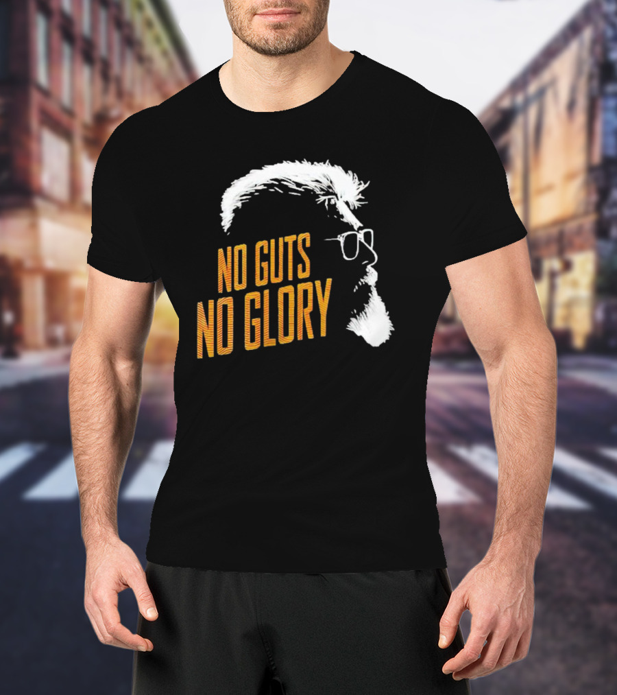 Thunivu No Guts No Glory Bold Text T-Shirt