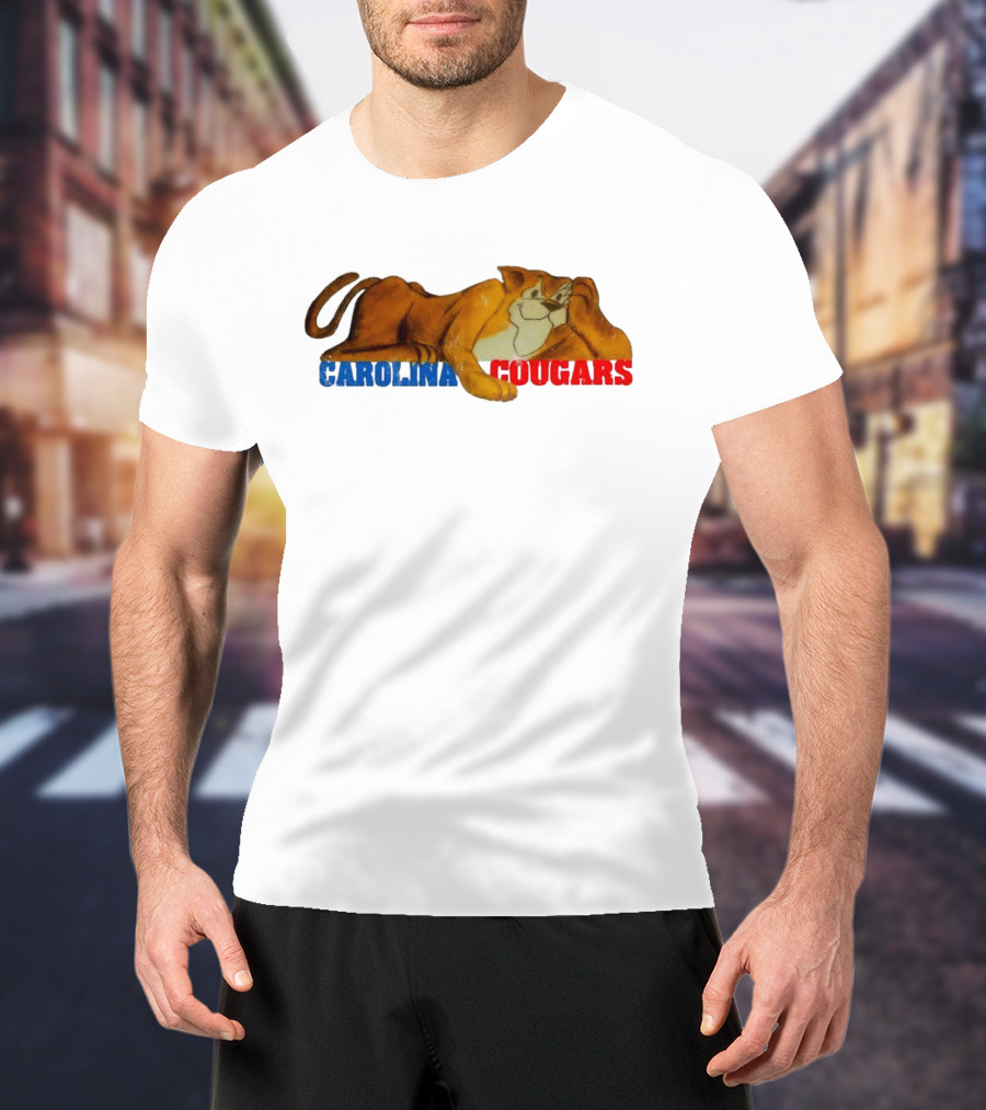 Carolina Cougars Vintage Mascot Retro T-Shirt